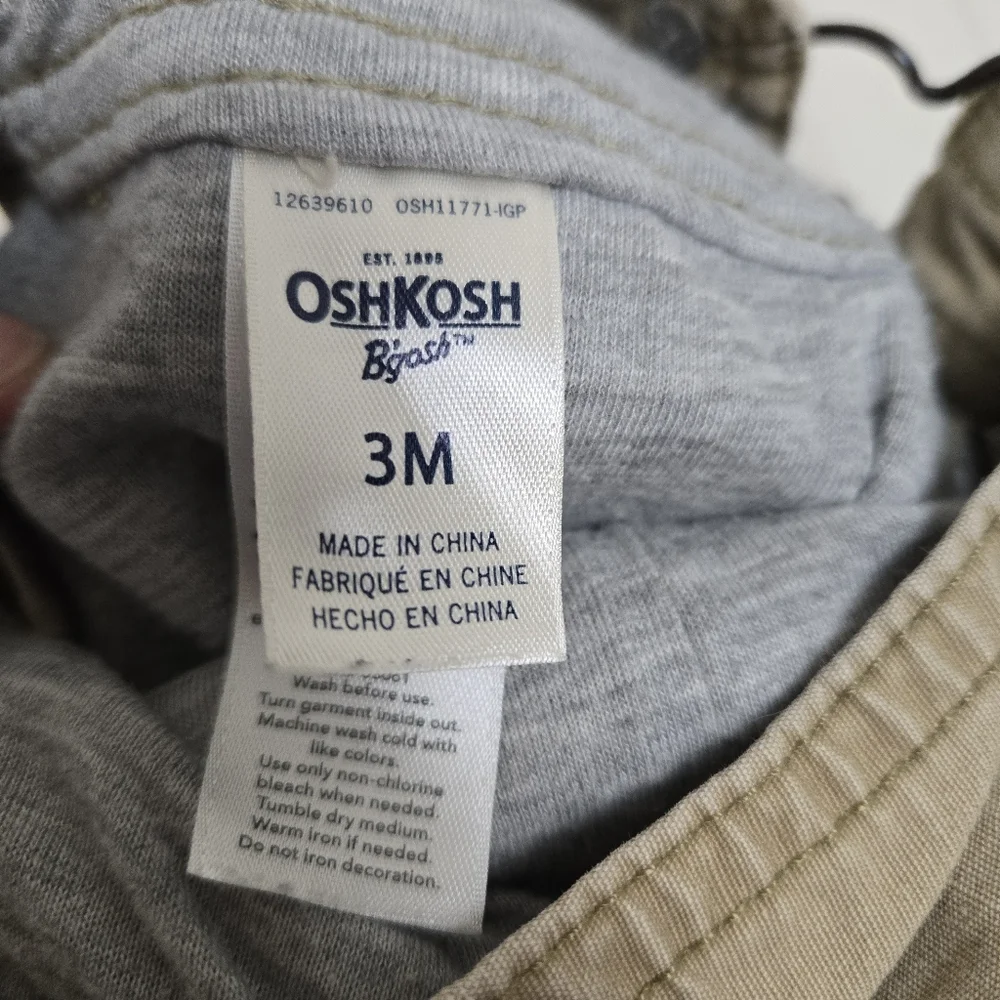 Vintage OshKosh B'Gosh Vestbak Overalls Dungarees Baby Toddler Boy 3 Months‎ Gap